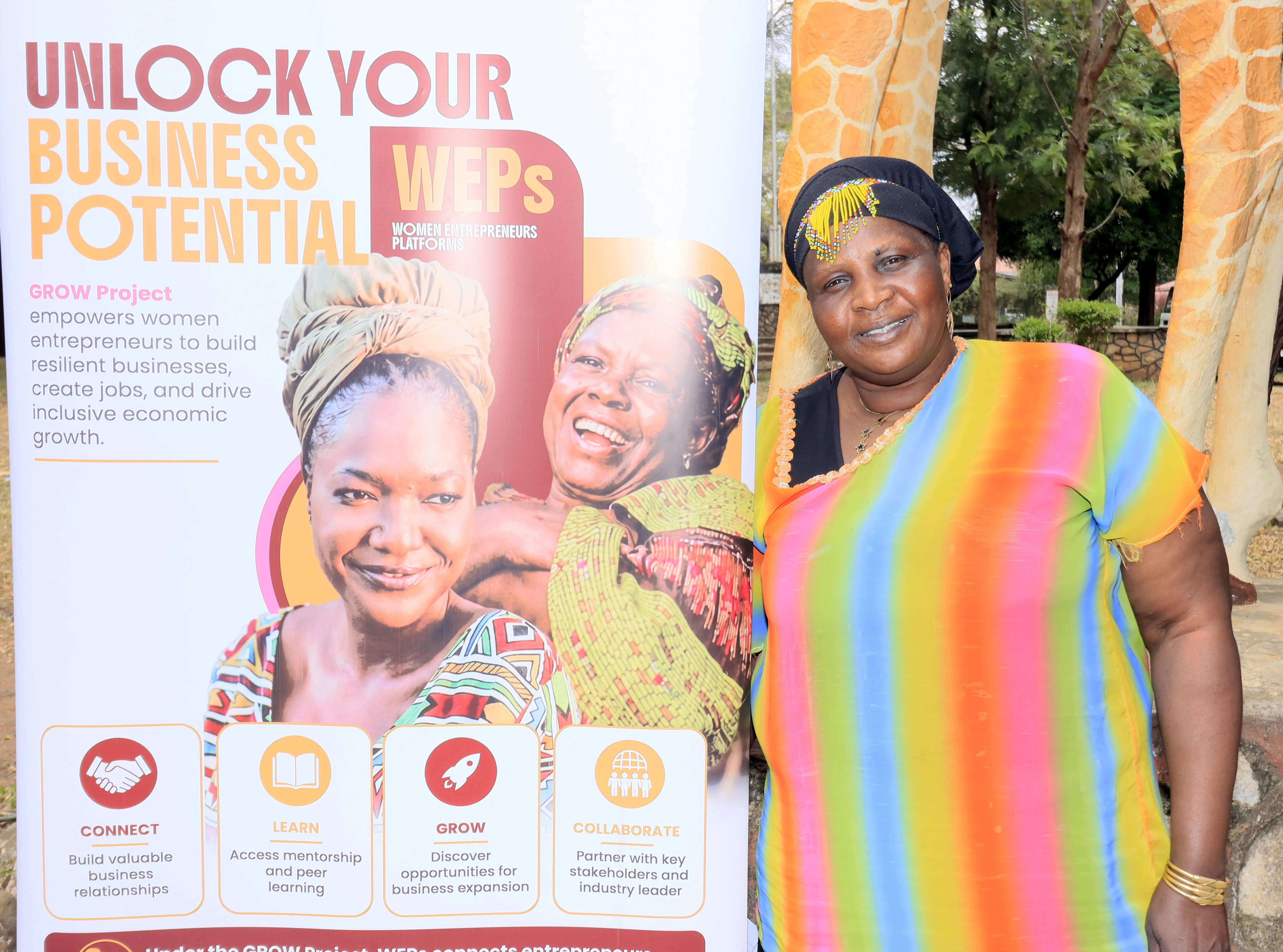 Happy woman entrepreneur